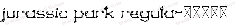jurassic park regula字体转换